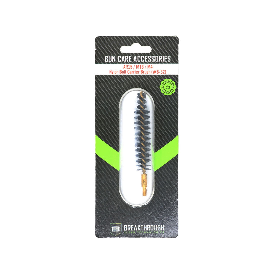 Brosse de porte-culasse AR-15 Breakthrough en nylon rigide à noyau laiton 8-32