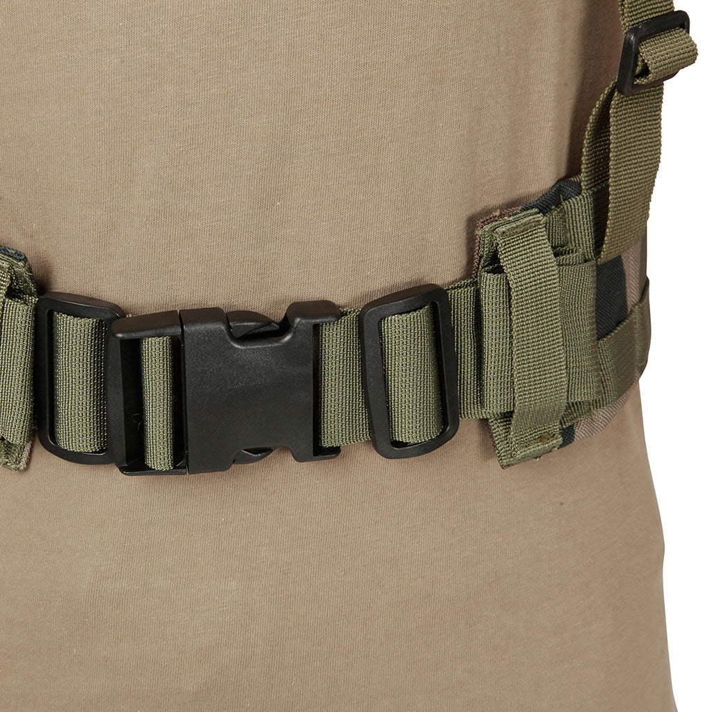 Ceinturon de combat Ares à bandes MOLLE et boucle à dégagement rapide, compatible brelage