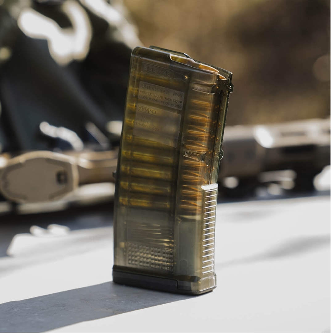 Chargeur TMAG 20 Magpul AR/M4 Gen M3 translucide 20 coups en 5,56x45 mm