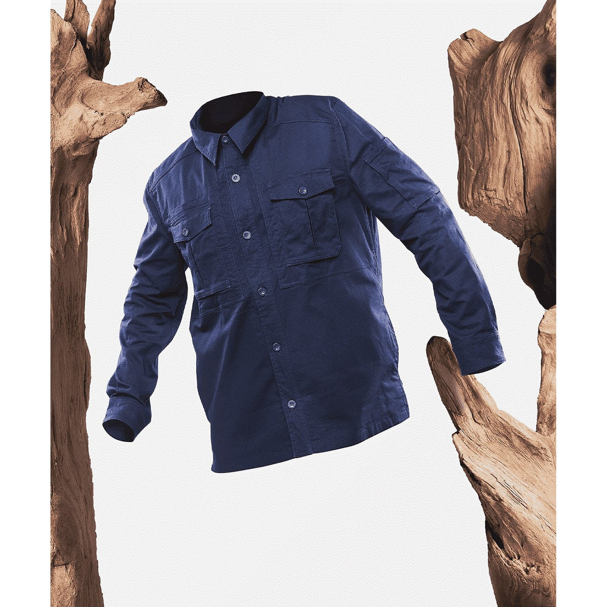 Chemise Rogue Ripstop GK Undercover coton 220 g/m² 9 poches glissières YKK