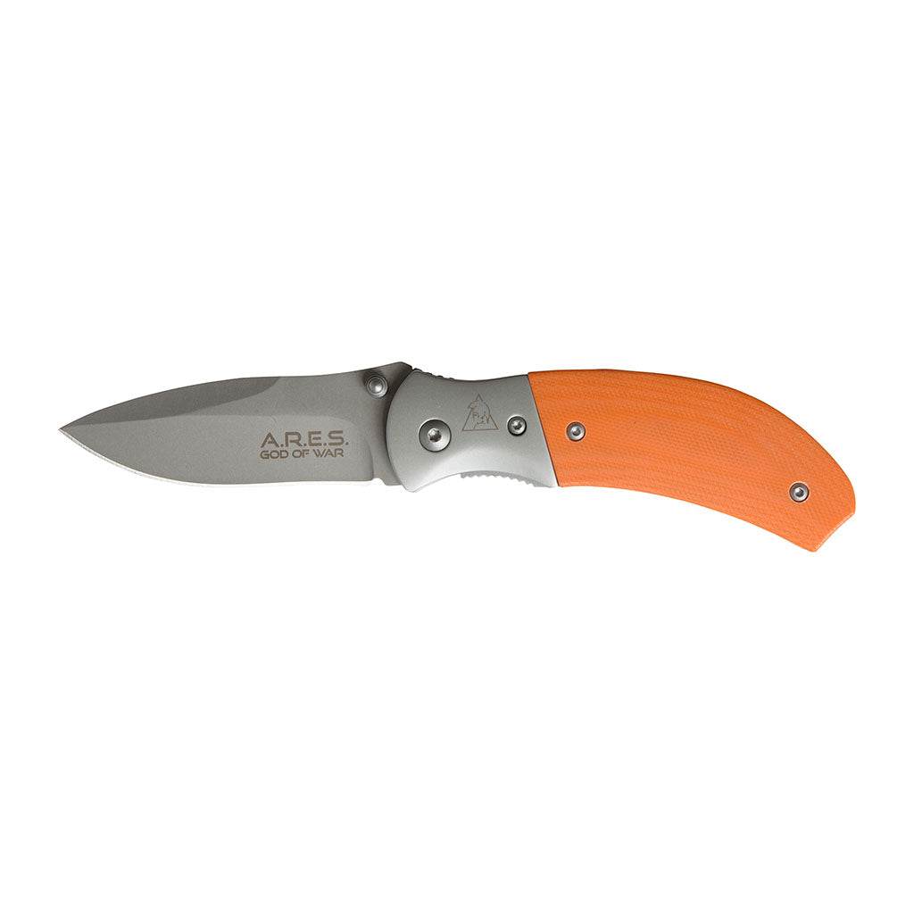 Couteau pliant Ares Soft Trek 18 cm manche G10 avec allume-feu magnésium et étui