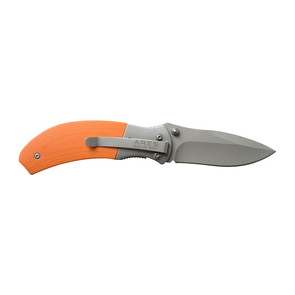 Couteau pliant Ares Soft Trek 18 cm manche G10 avec allume-feu magnésium et étui