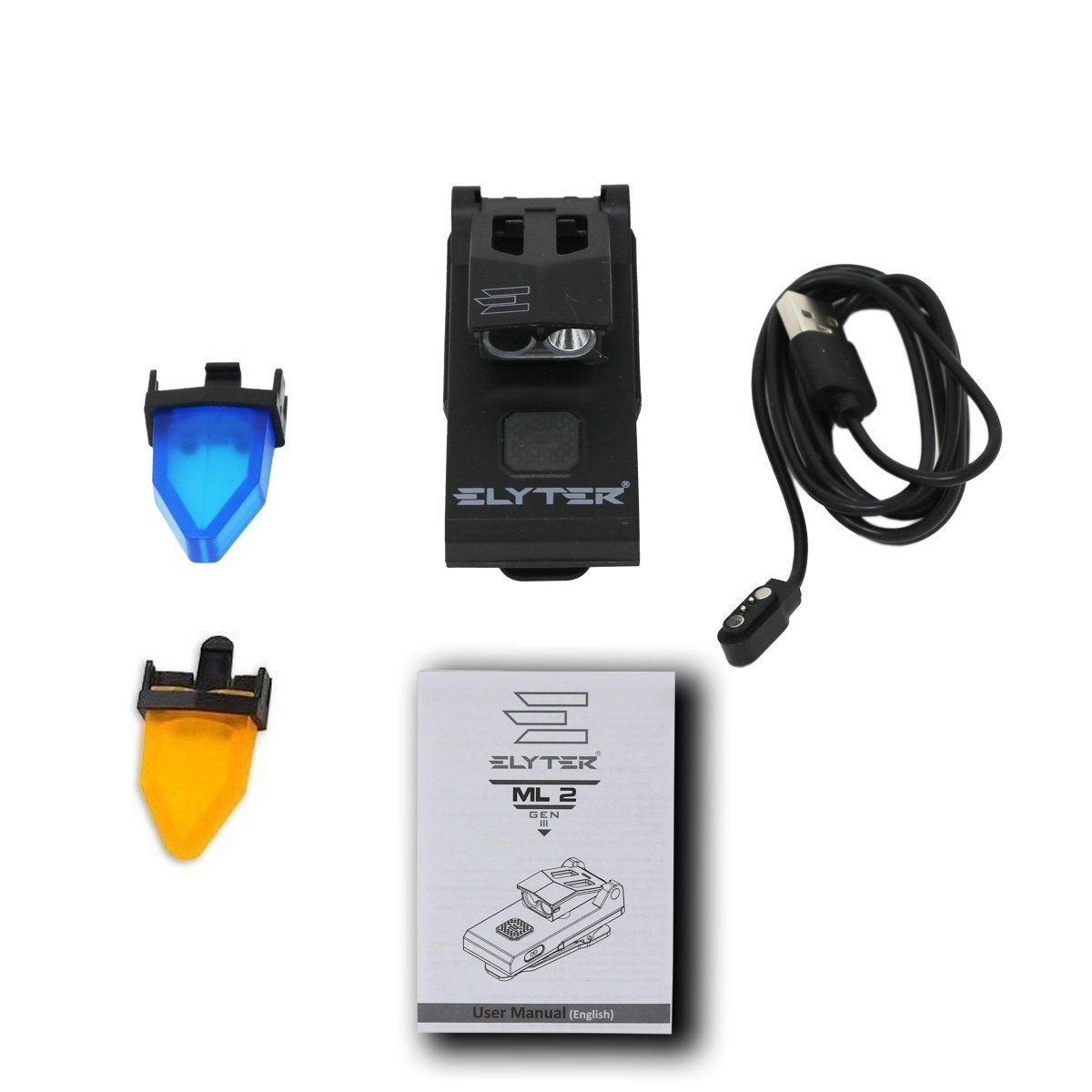 Lampe torche Elyter ML 2 GEN 3 UV à corps rotatif 360° et recharge magnétique
