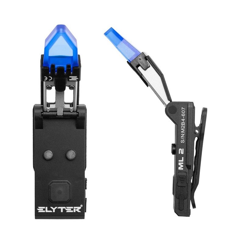 Lampe torche Elyter ML 2 rechargeable à lumière UV brevetée 230 lumens et clip aimanté