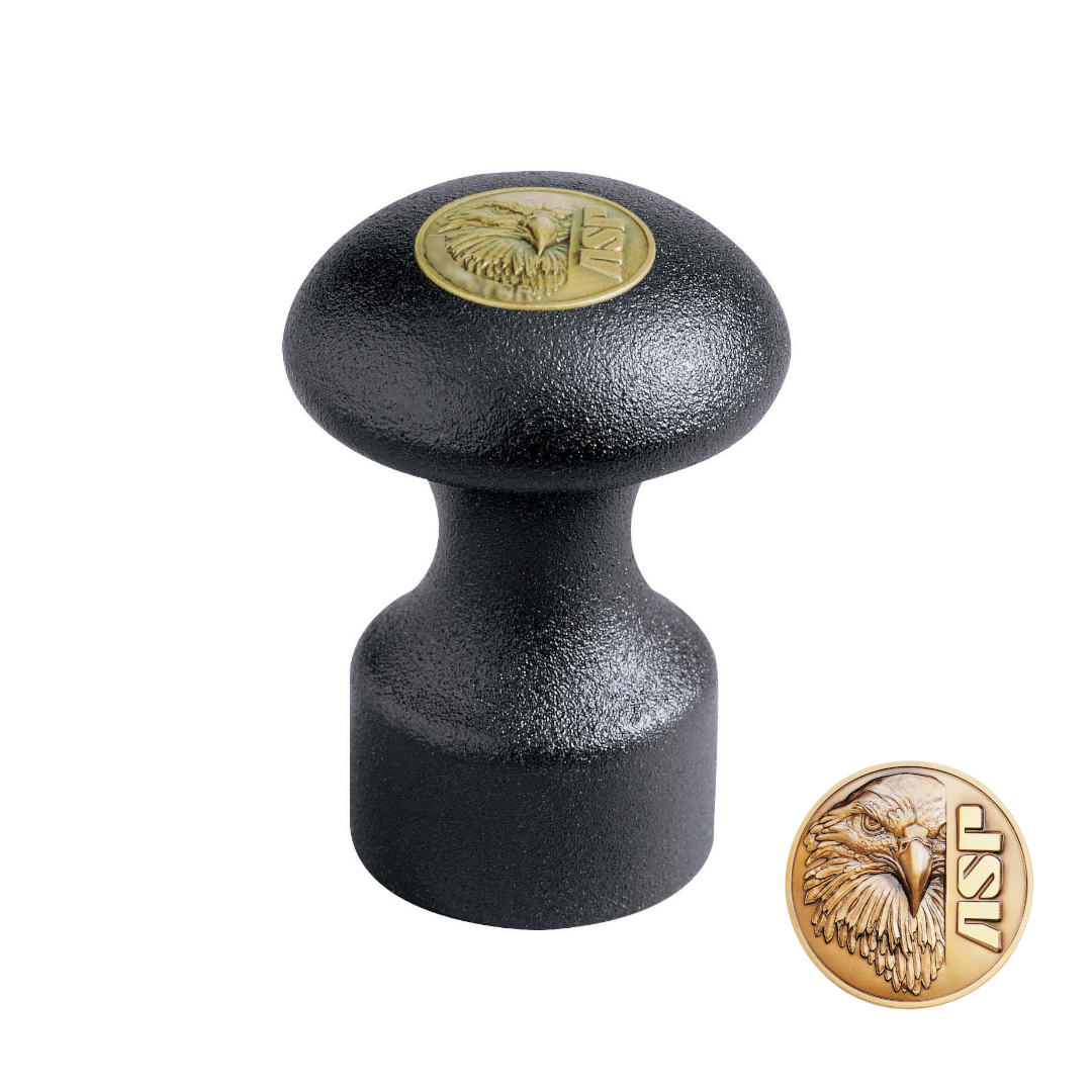 Embout Leverage Cap Eagle ASP en acier pour bâton télescopique Friction-Loc