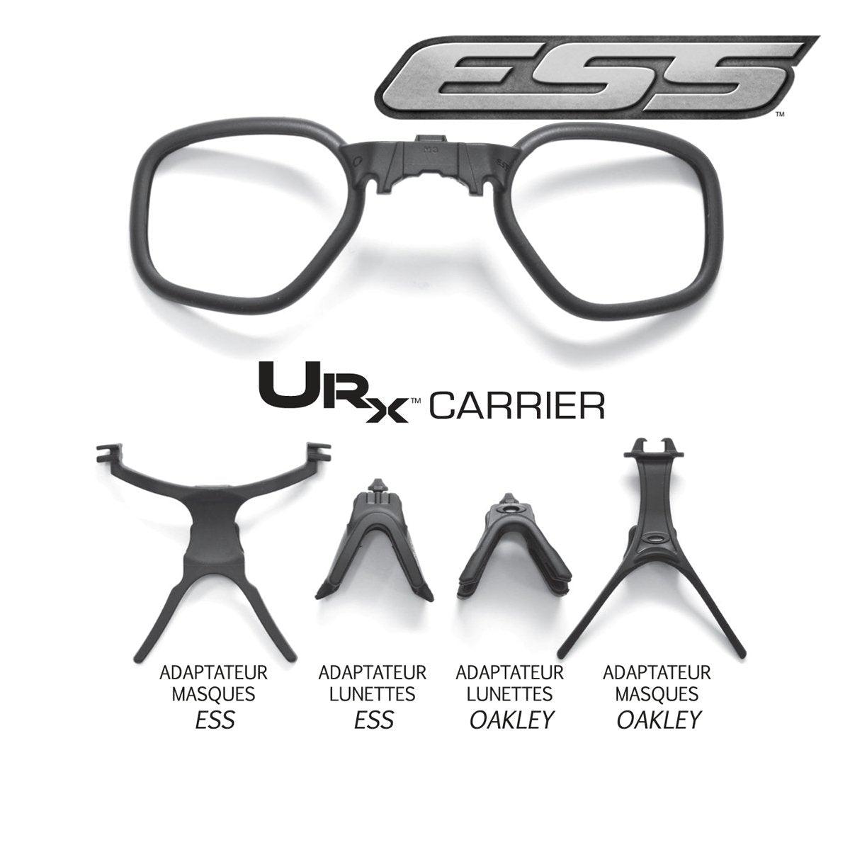 Kit insert Urx pour verres correcteurs (nylon) +oak ESS