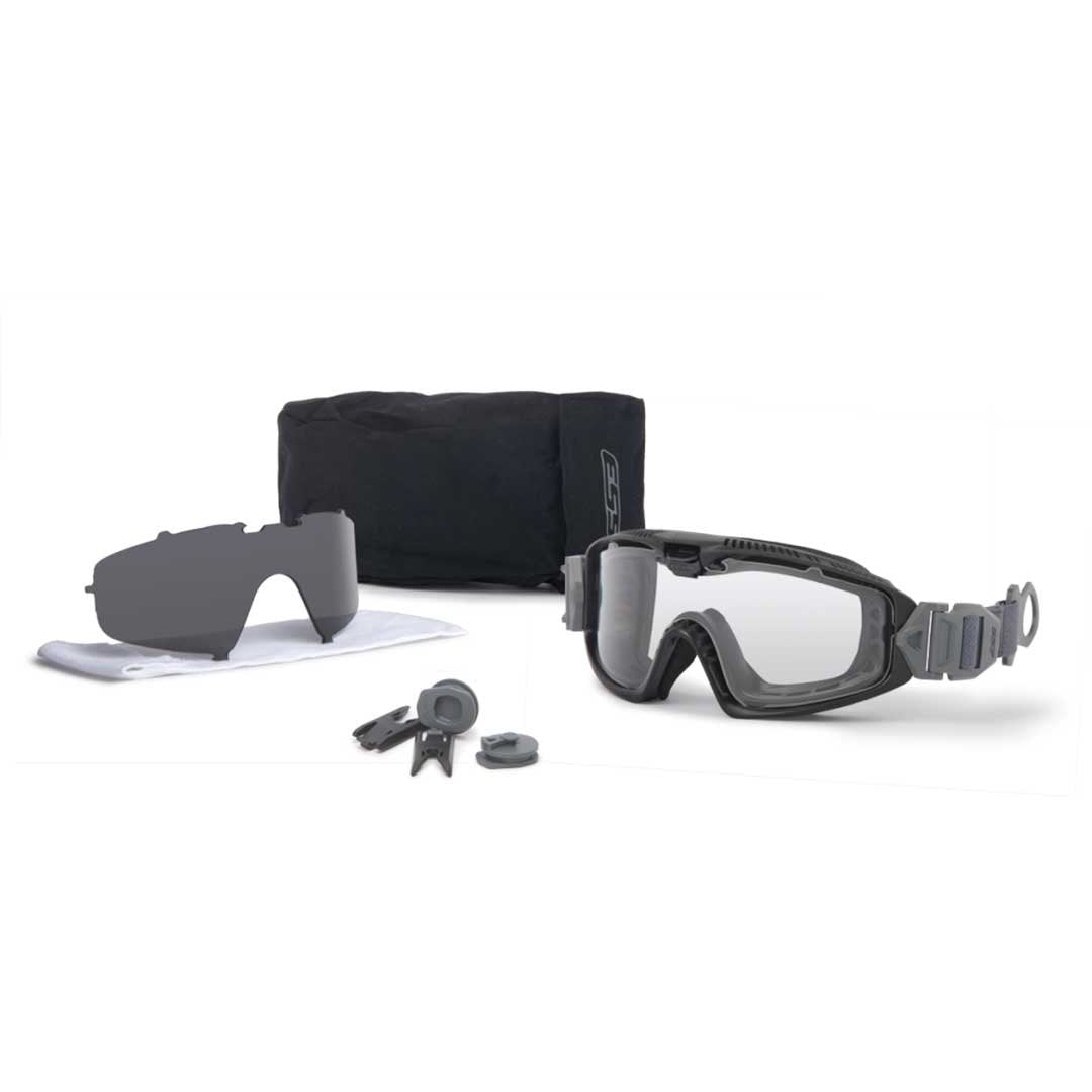 Kit masque balistique ESS Influx ventilation AVS réglable et 2 écrans de 3 mm