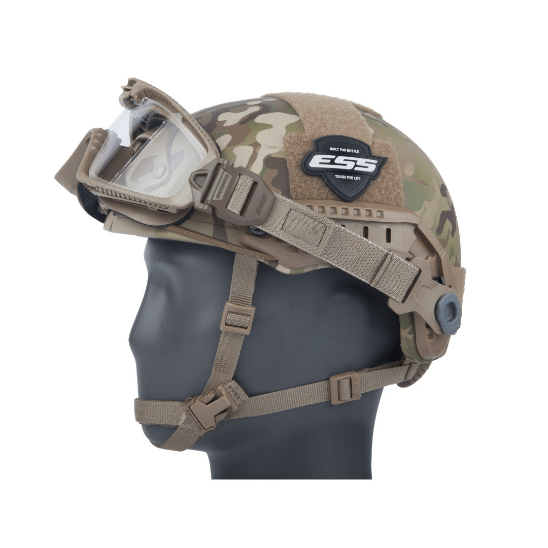 Kit masque balistique ESS Influx ventilation AVS réglable et 2 écrans de 3 mm