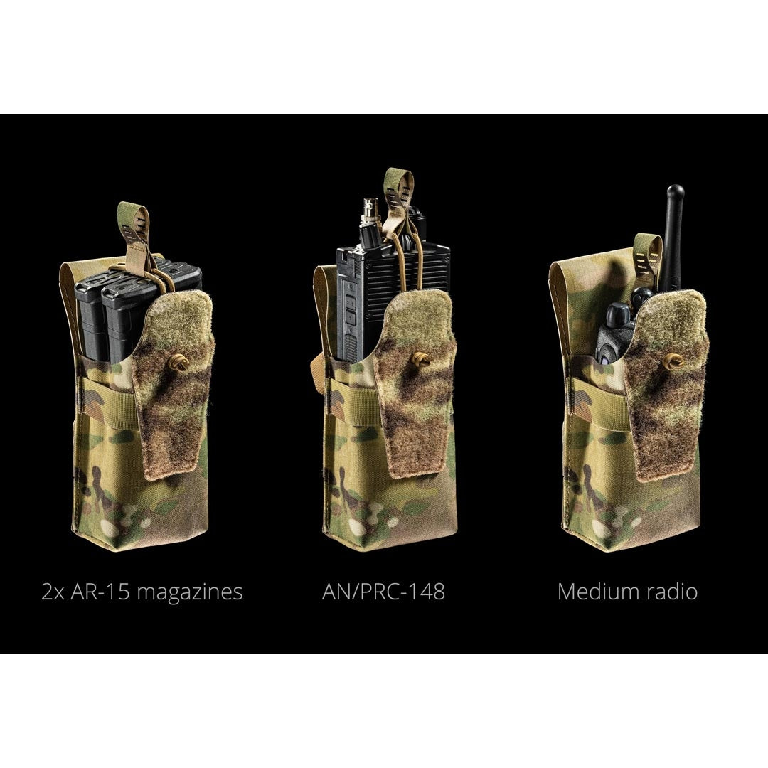 Porte-chargeur double 5.56 Frog Pro à rabat sans boucle en LAHYCO 80 g