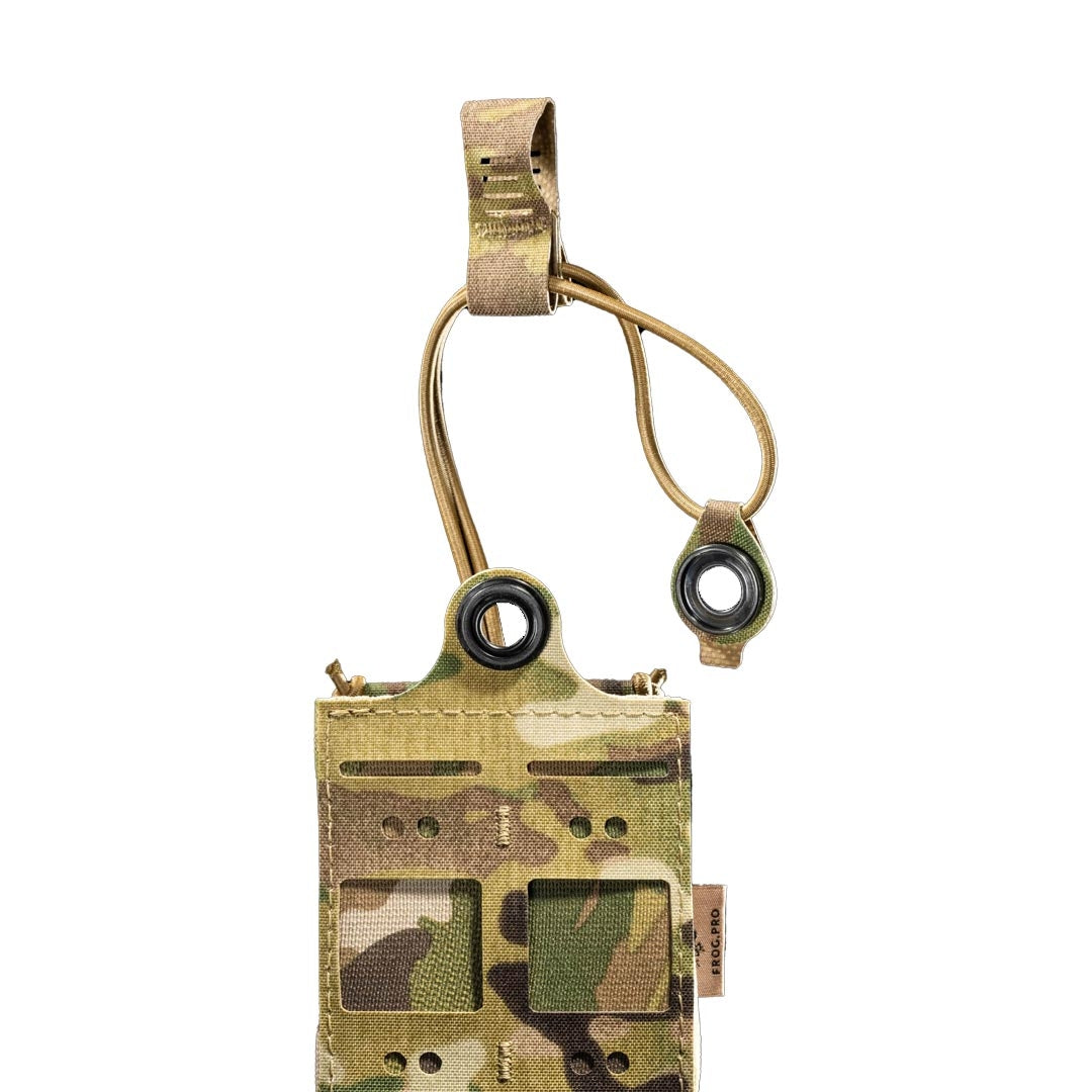 Pochette radio AN/PRC Frog Pro tissu composite LAHYCO fixation MOLLE 18 x 8 x 4 cm