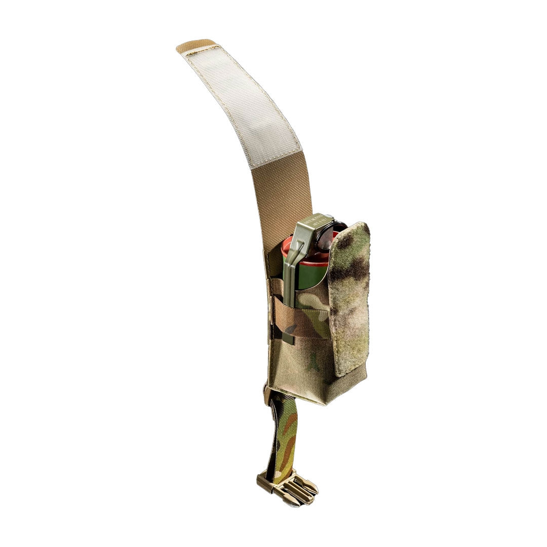 Porte-grenade fumigène Frog Pro à rabat ITW Nexus en LAHYCO 15 x 6 cm
