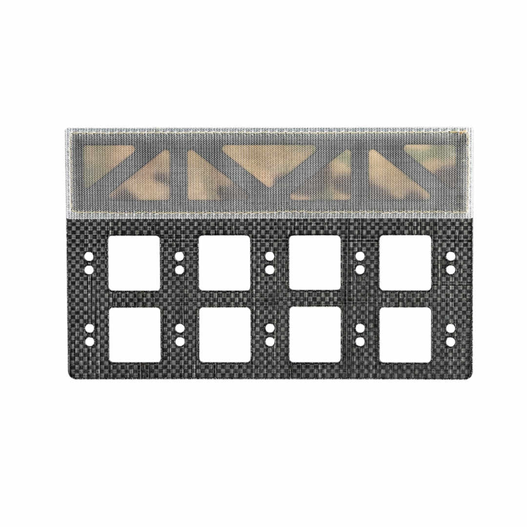 Panneau MOLLE horizontal escamotable Frog Pro en Tegris 22,5 x 14 cm de 25 g