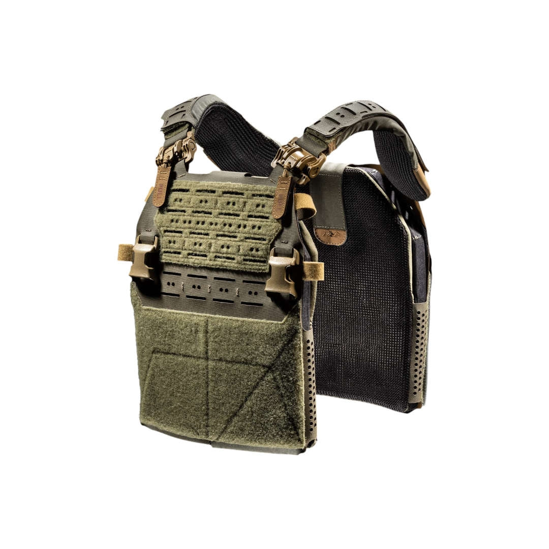 Porte-plaques HAWK Frog Pro avant et arrière en LAHYCO avec épaulières de confort