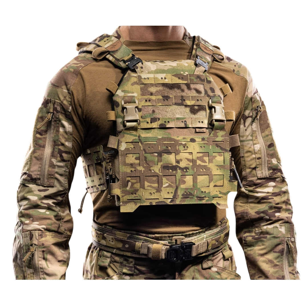 Panneau MOLLE modulaire de reconnaissance Frog Pro en LAHYCO découpé au laser