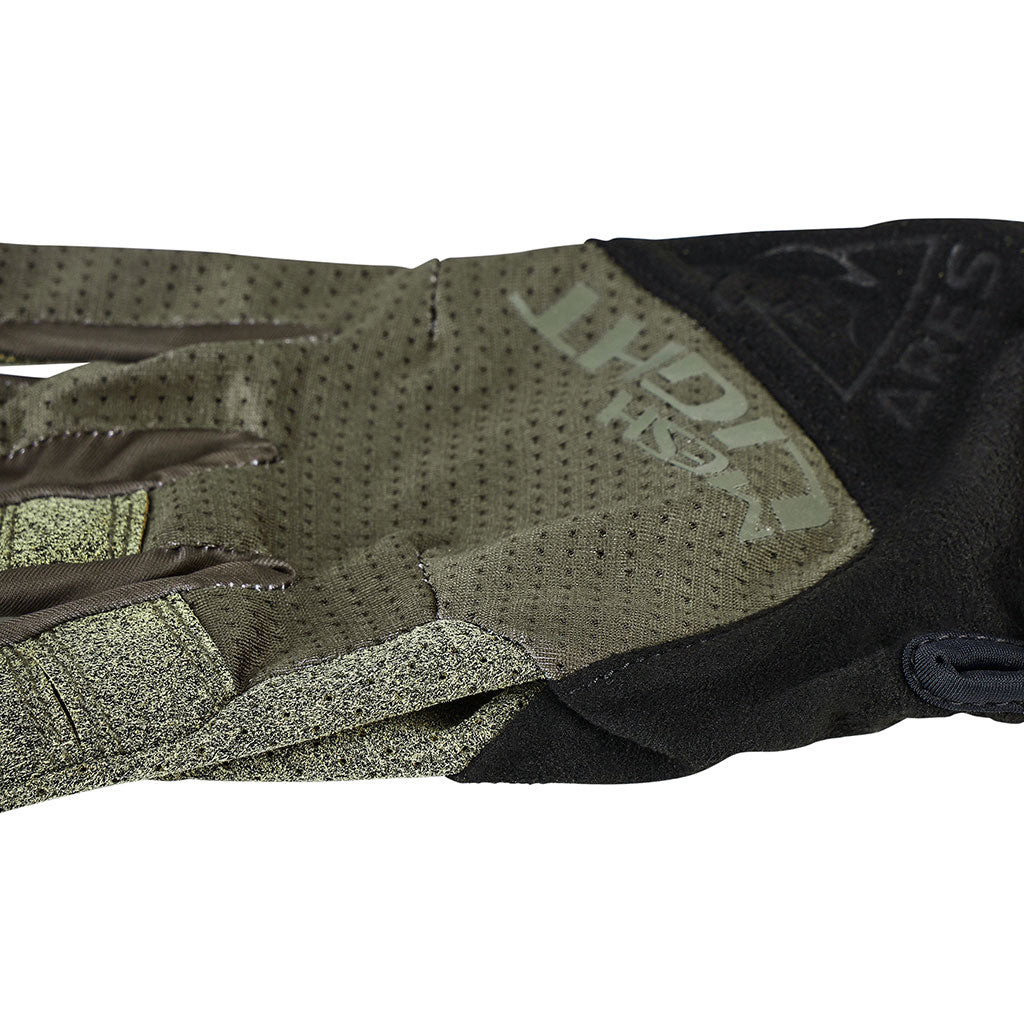 Gants tactiques Ares Mesh Light paume microfibre Nash perforée et cinq doigts tactiles