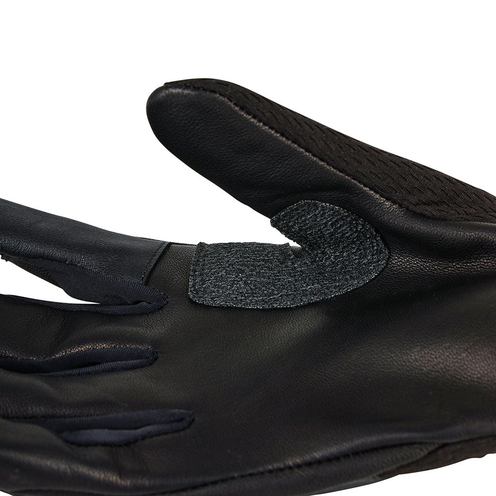 Gants coqués Ares Tactique Pro paume cuir dos maille et renfort de gomme épaisse