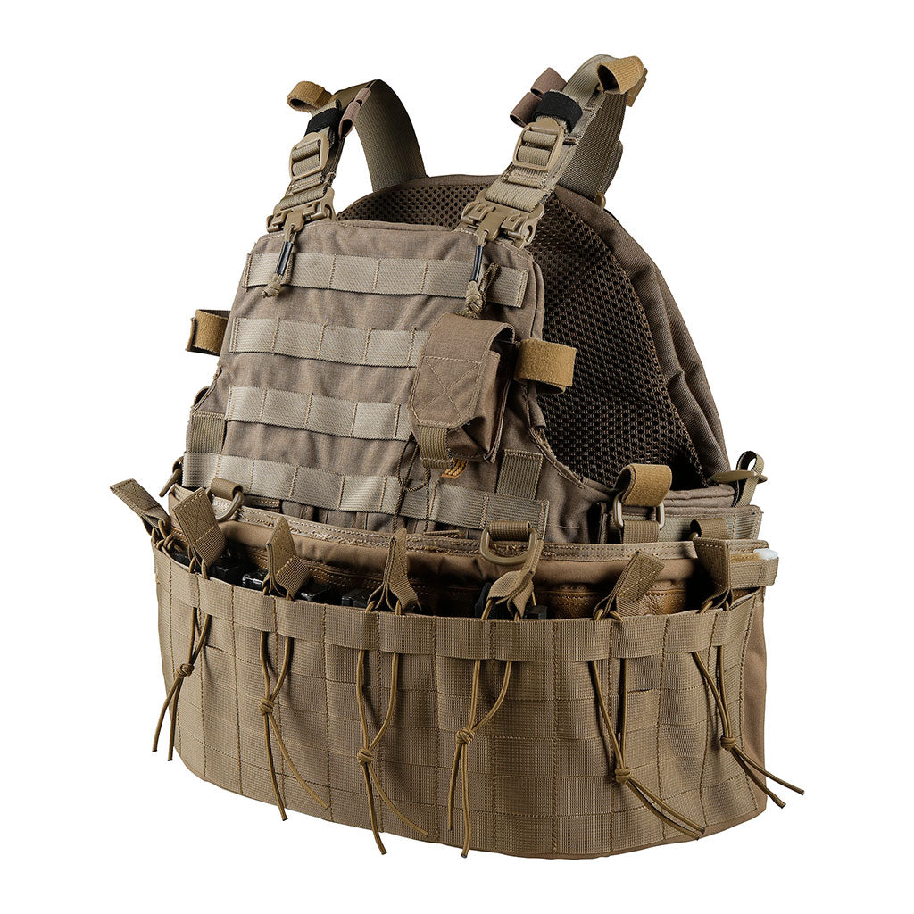 Gilet chest rig modulaire Ares SMB à huit porte-chargeurs internes et façade MOLLE