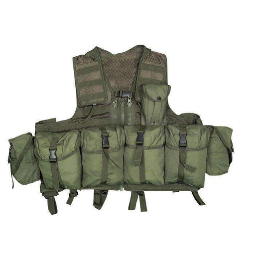 Gilet Chest Rig MOLLE 8 POCHES Mil-Tec - Vert olive - - Welkit.com - 3662950040238 - 1