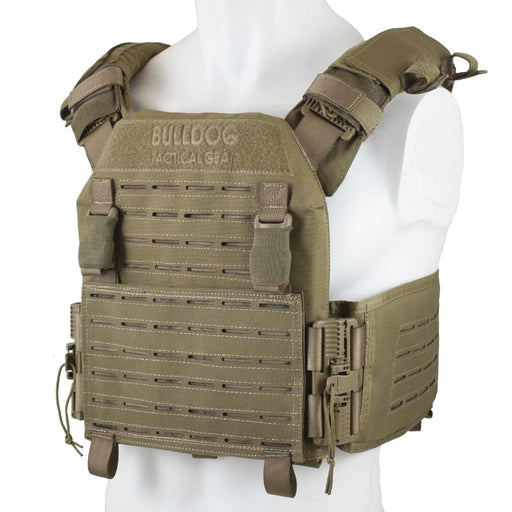 Gilet porte-plaques QR KINETIC Bulldog Tactical - Coyote - M (76 - 99 cm) - Welkit.com - 3662950118401 - 1