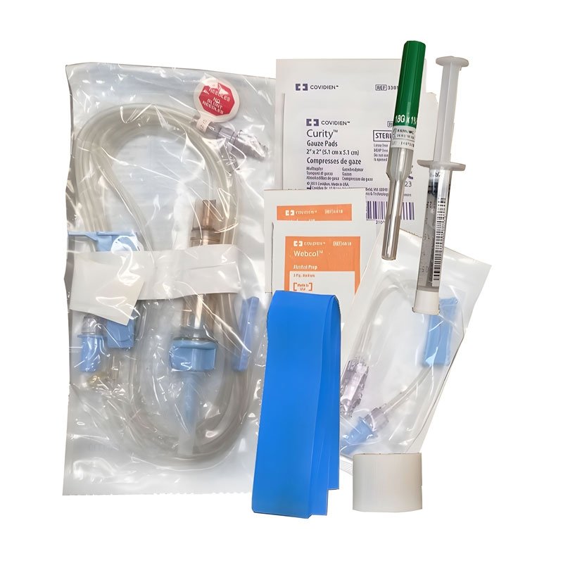 Kit de pose de voie veineuse JBC Corporation sous vide avec deux cathéters 18 G