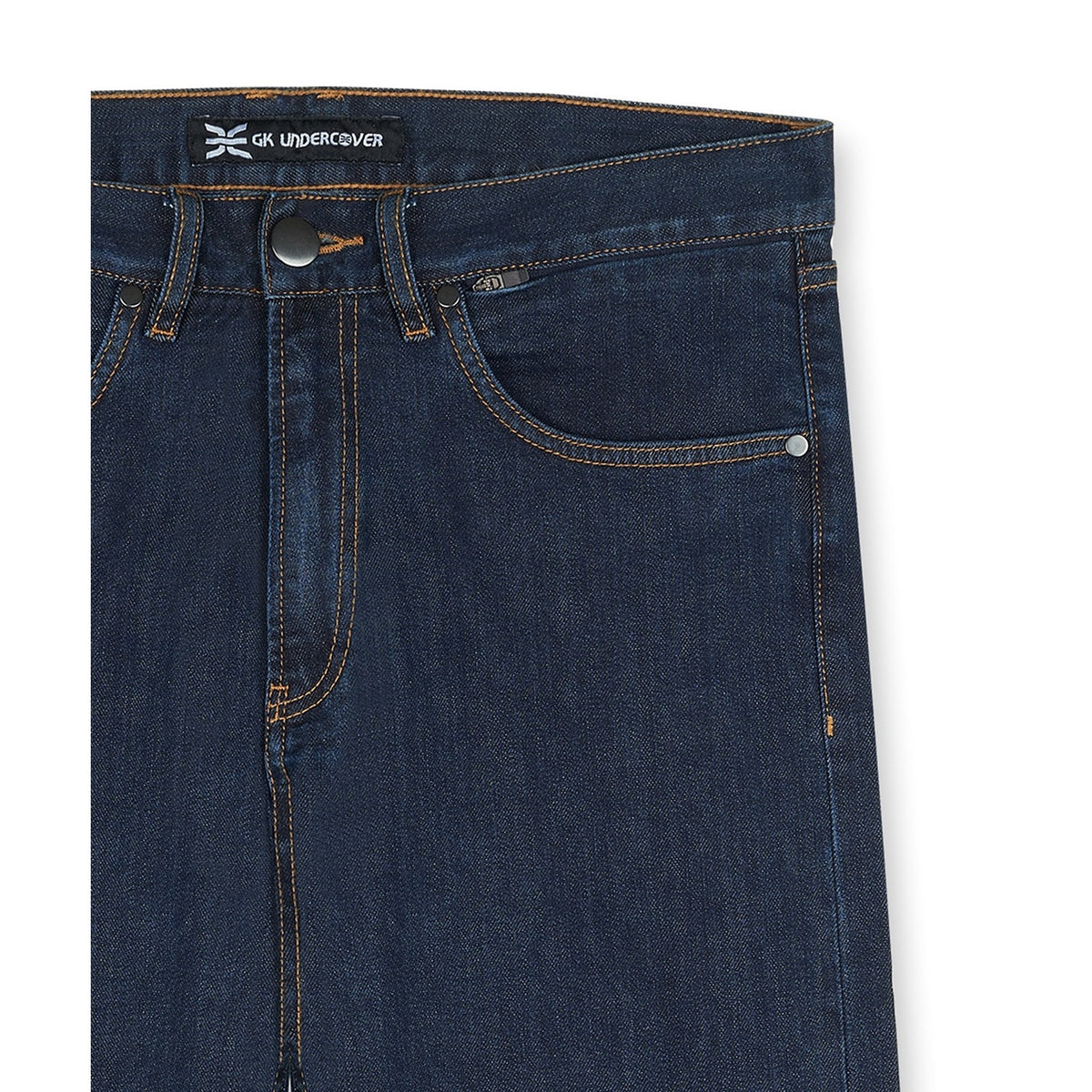 Jean droit ULTIMATE GK Undercover denim Selvedge 98 % coton 7 poches port discret