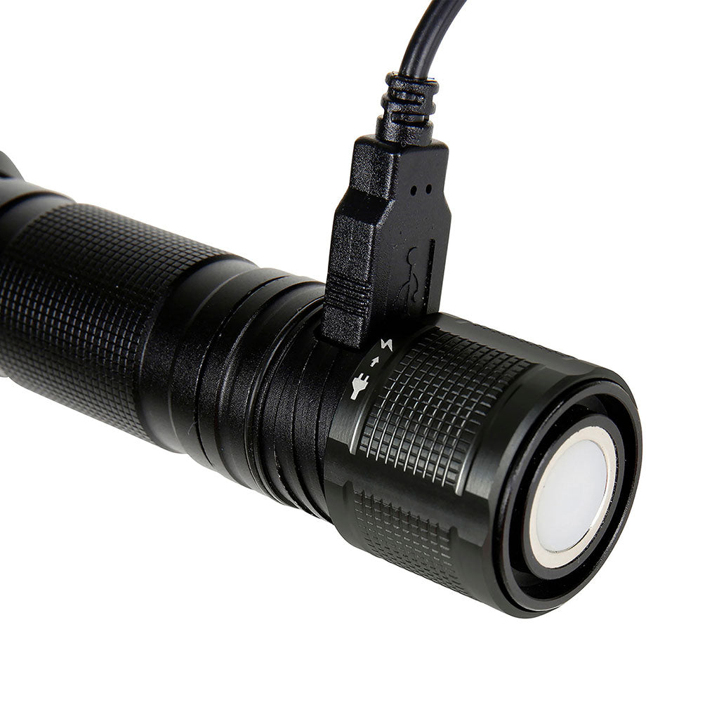 Lampe d'intervention Ares rechargeable 800 lumens batterie 18650 et fonction batterie externe