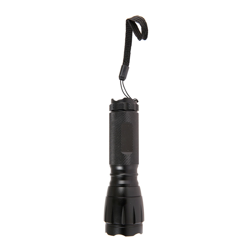 Lampe tactique Ares 400 lumens en aluminium anodisé sur 3 piles AAA autonomie 5 heures