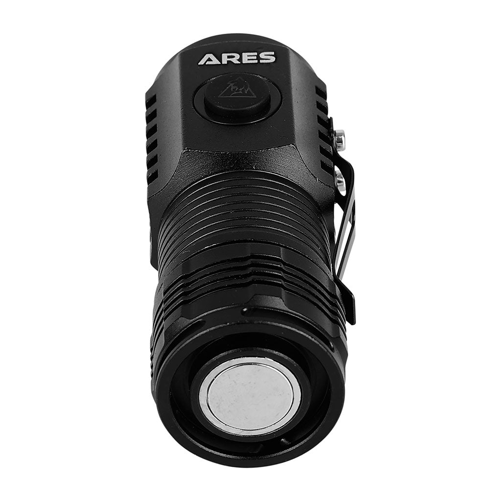 Lampe torche Ares Pocket en aluminium 2000 lumens rechargeable à culot magnétique