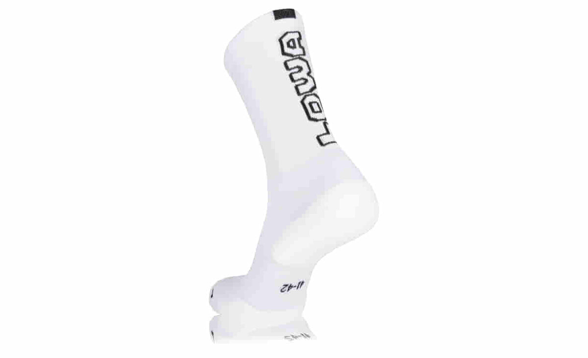 Chaussettes Lowa Logo Hybrid tige côtelée en coton et fils techniques au pied