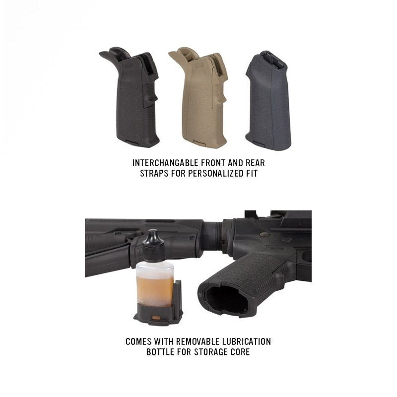 Kit poignée pistolet MIAD GEN 1.1 Type 2 Magpul pour AR10 avec trois dos interchangeables