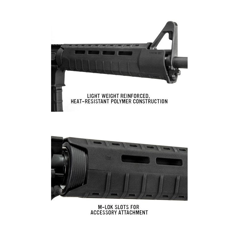 Garde-main Magpul MOE SL Mid à fentes M-LOK pour AR15 et M4 de 226 mm de long
