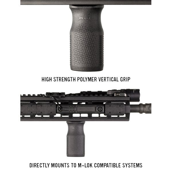 Poignée verticale Magpul MVG à fixation M-LOK polymère texturé TSP 40 g