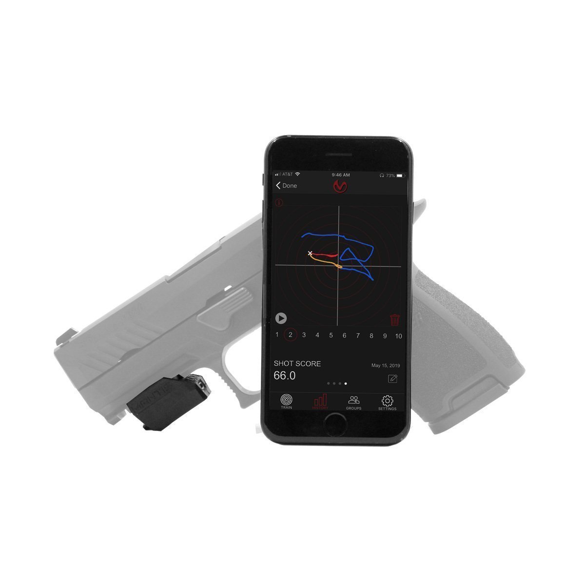 Système d'entraînement au tir X3 Mantis à capteur de mouvement rechargeable par USB