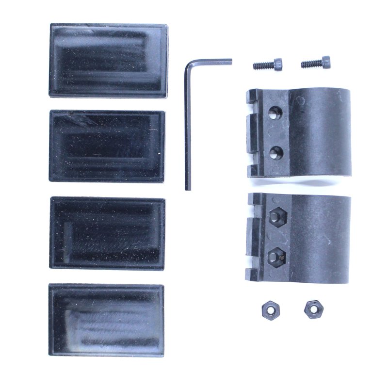 Bague adaptateur de rail Picatinny BR7 Mantis pour canon rond de 15 à 24 mm avec entretoises
