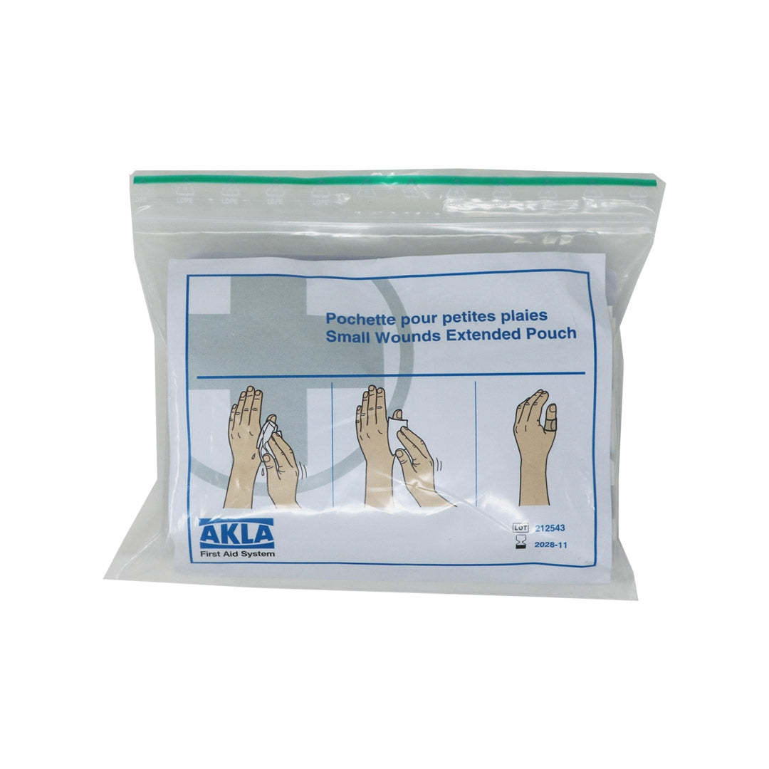 Kit de premiers secours Akla BOOBOO 17 éléments pour petites plaies notice en français