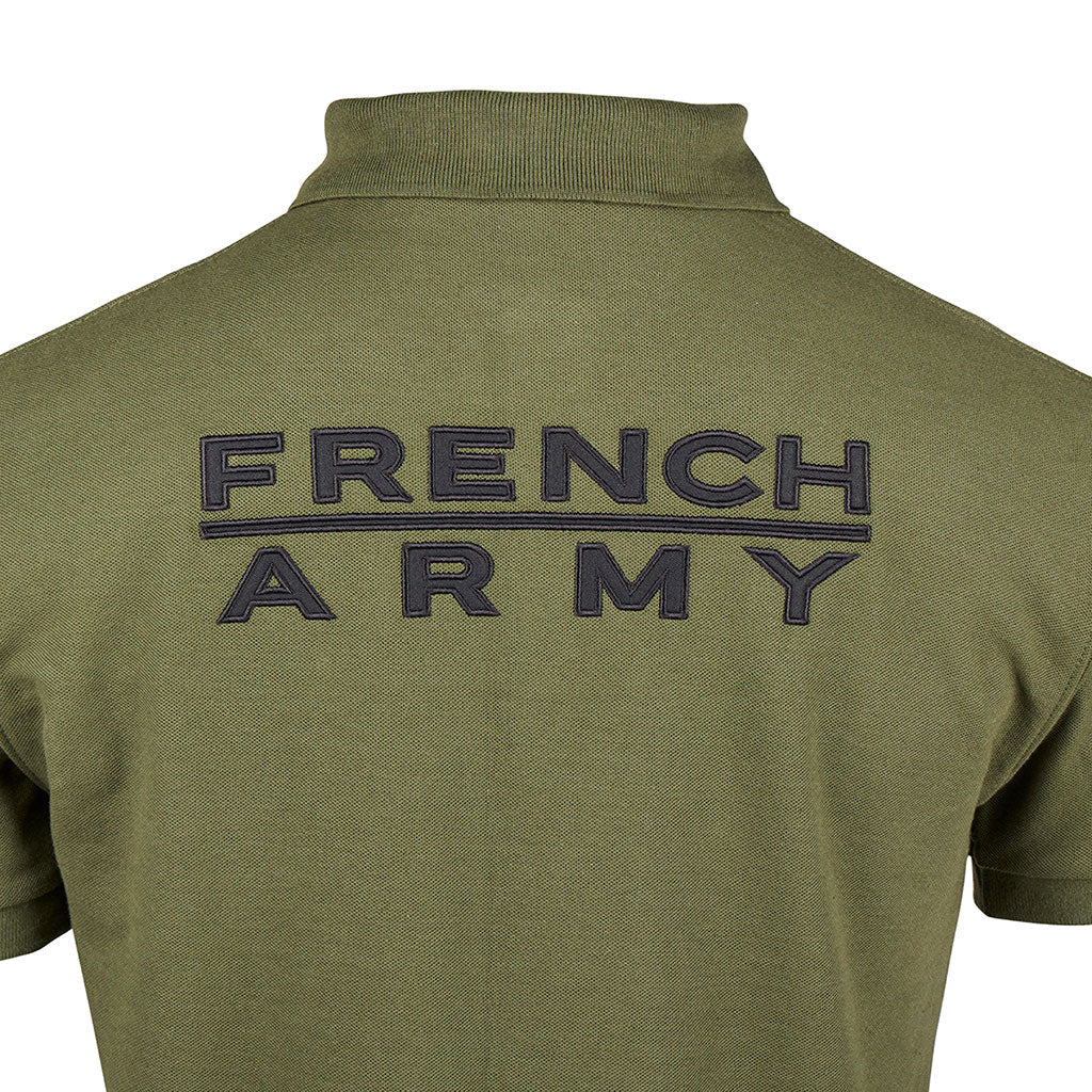 Polo tactique Ares French Army polycoton 230 g/m² poche de manche à glissière