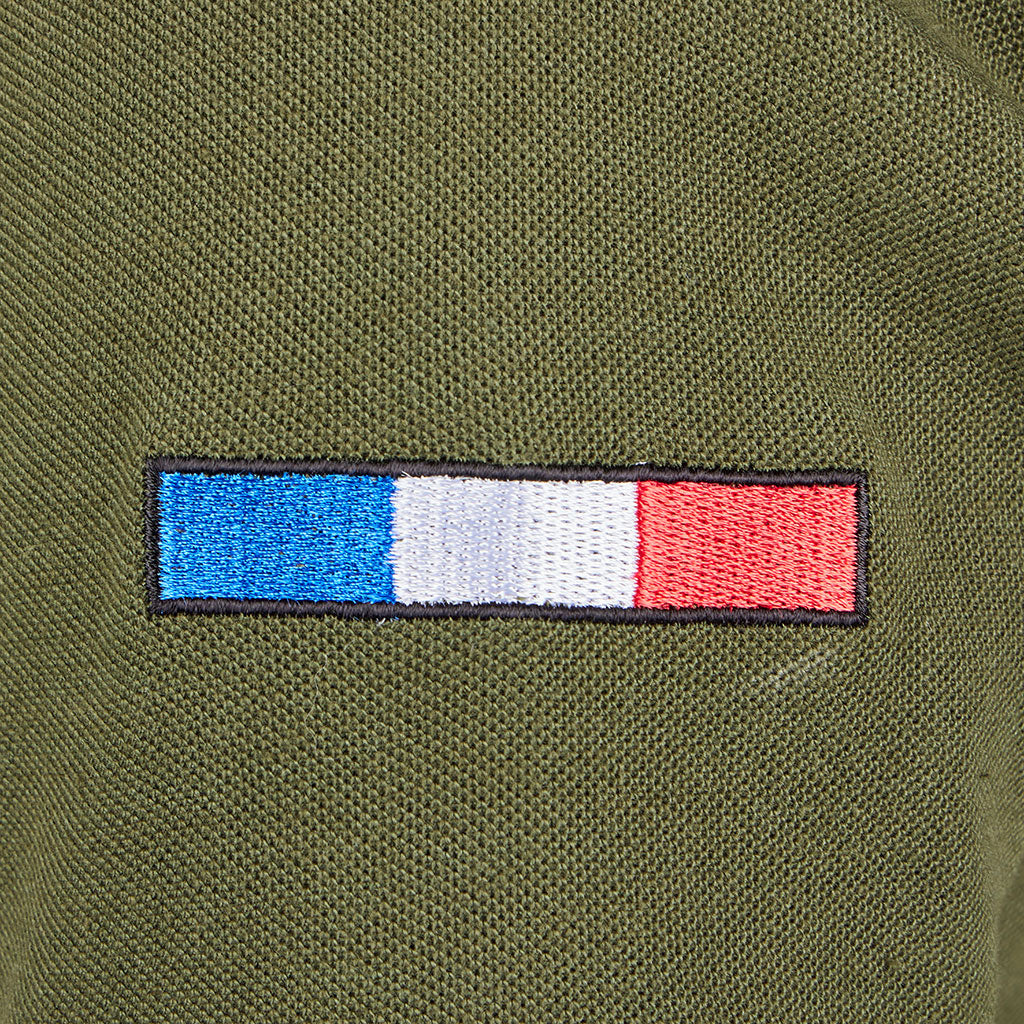 Polo tactique Ares French Army polycoton 230 g/m² poche de manche à glissière