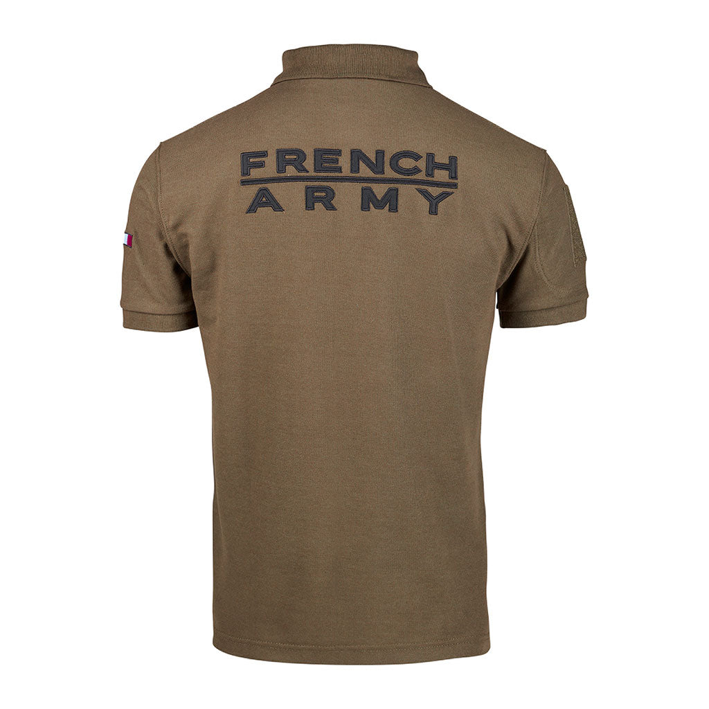 Polo tactique Ares French Army polycoton 230 g/m² poche de manche à glissière