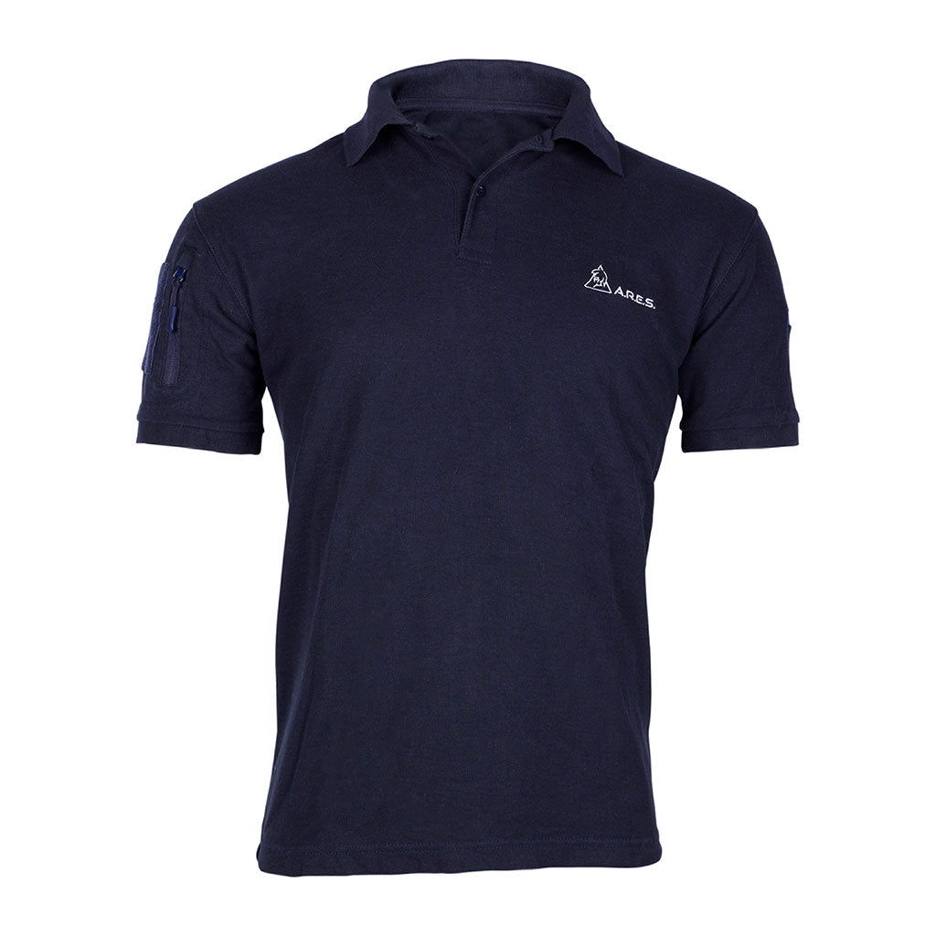 Polo tactique Ares French Forces maille polycoton 230 g/m² et poche de manche