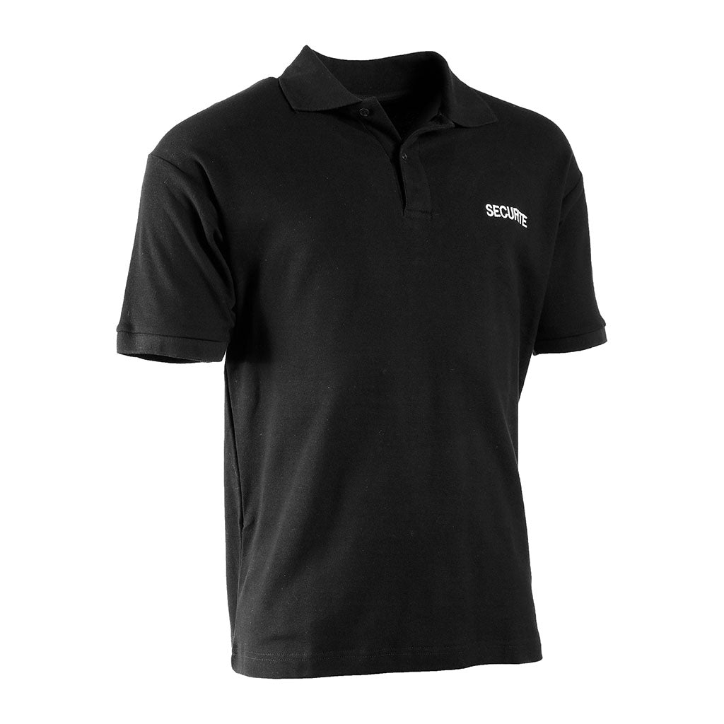 Polo tactique Ares manches courtes broderie SECURITE poitrine et dos