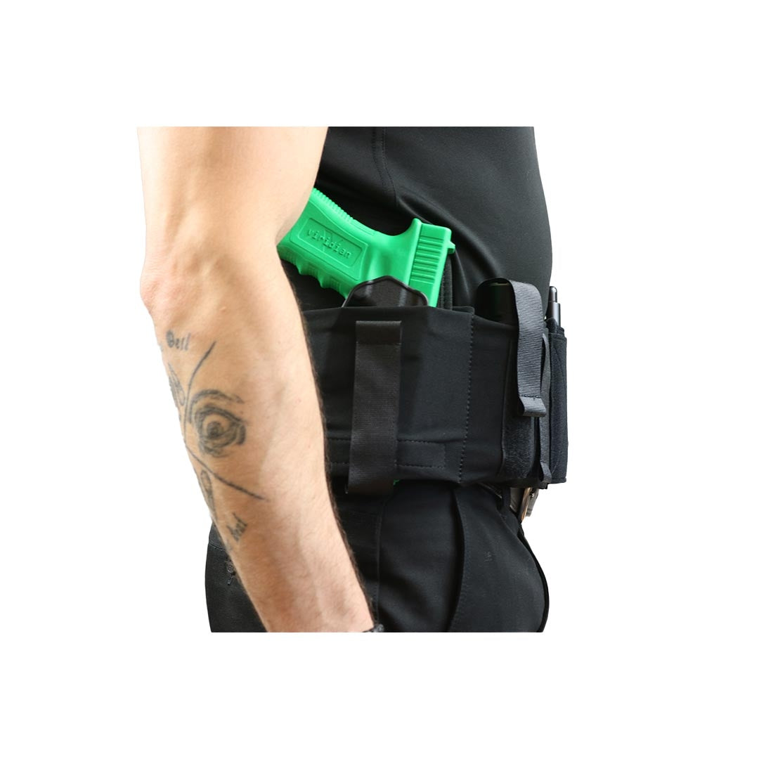 Ceinture discrète Radar 1957 avec holster Glock 17/19 et poches modulables sur inserts