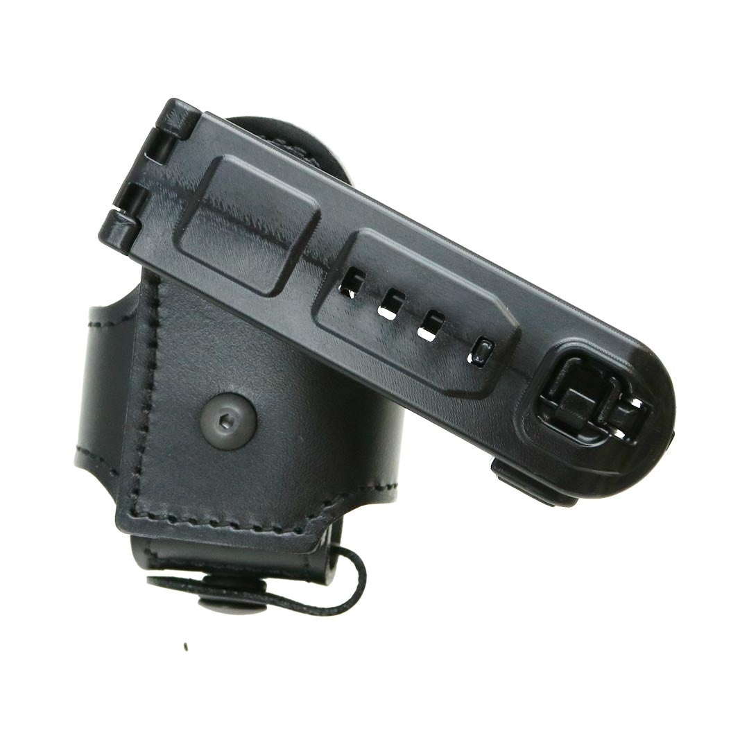 Porte-menottes ouvert Radar 1957 en cuir pleine fleur avec fixation UBM rotative 360°