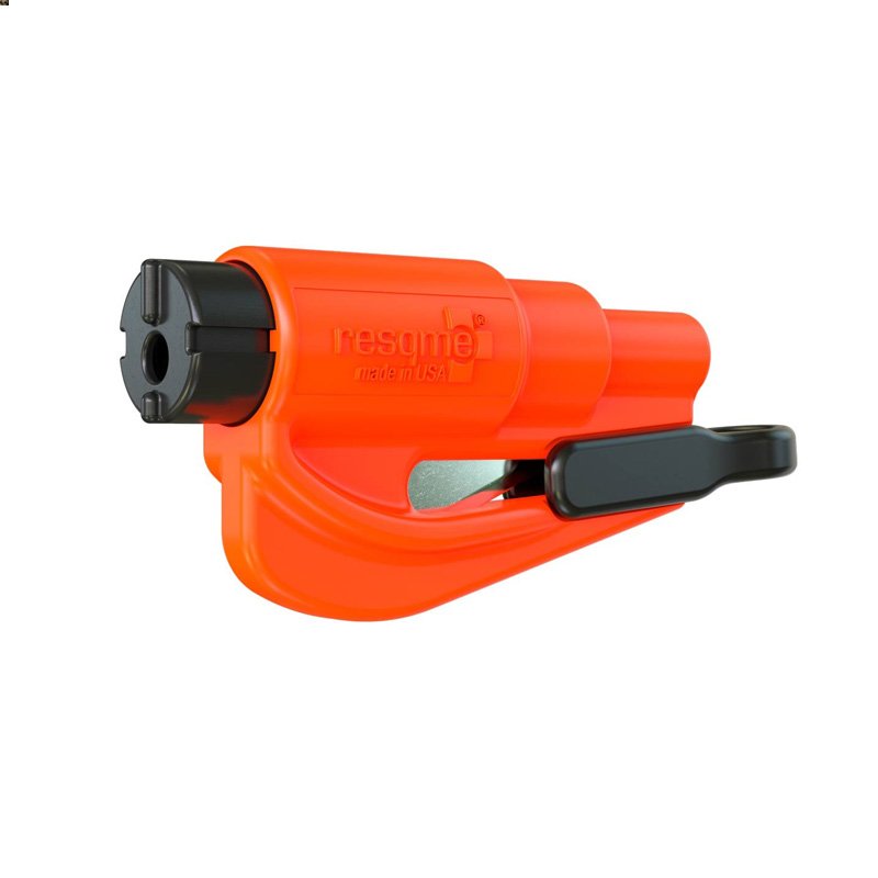 Brise-vitre coupe-sangle Resqme pour porte-clés en ABS et acier inoxydable 7,6 cm