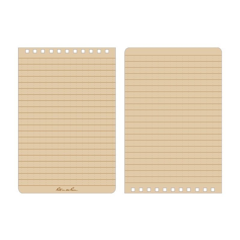 Carnet Rite In The Rain à spirale supérieure 10 × 15 cm 100 pages couverture Polydura
