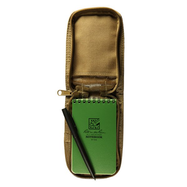 Kit carnet à spirale supérieure 7,5 x 12,5 cm Rite In The Rain stylo et housse Cordura