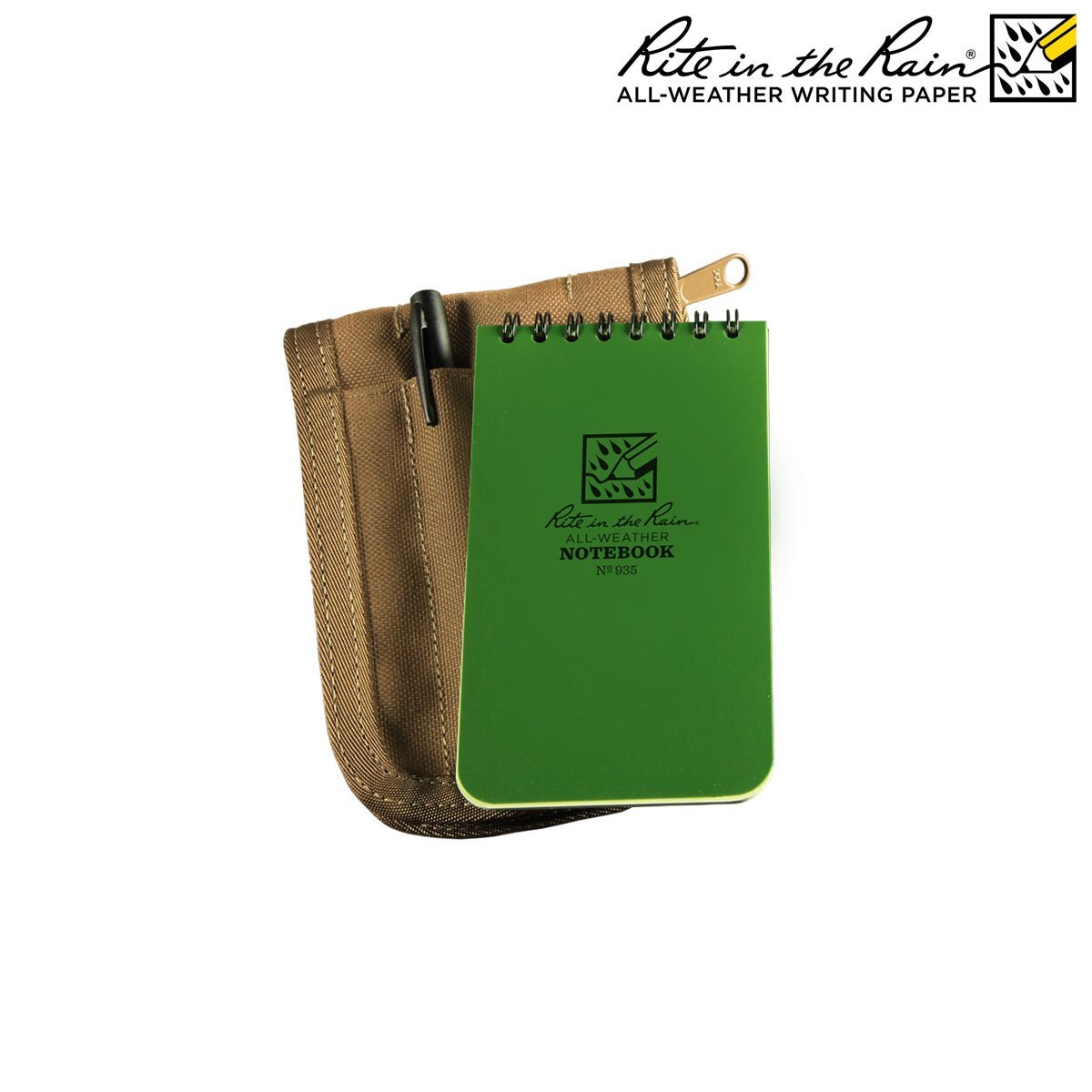Papier étanche Kit Carnet 7.6 X 12.7cm à Spirale avec stylo et housse Cordura Rite In The Rain