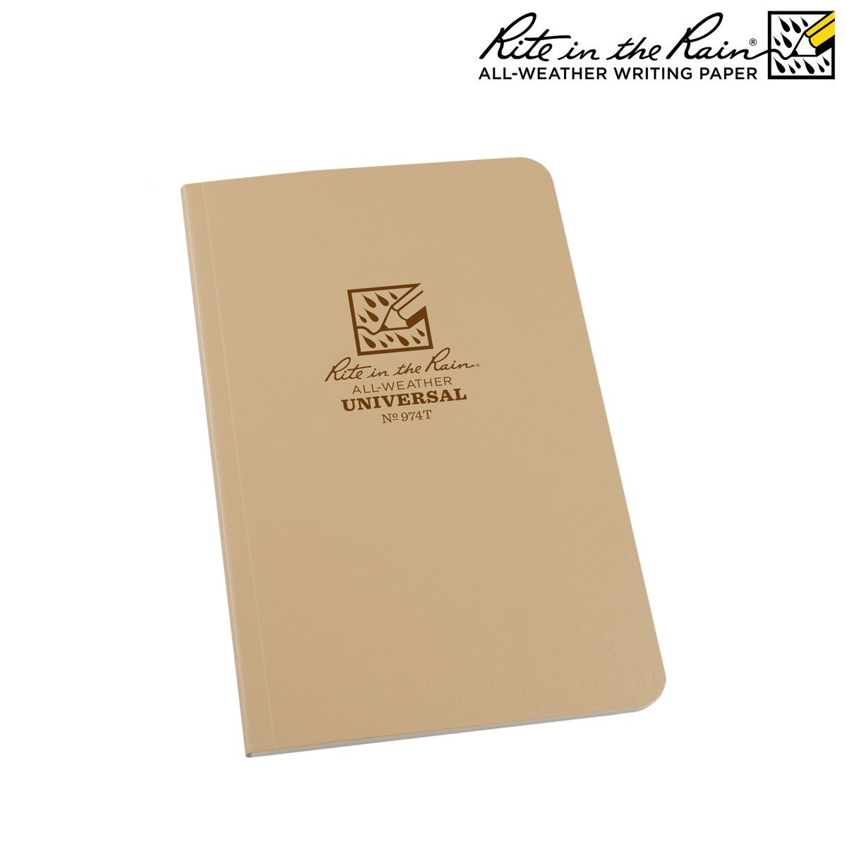 Carnet Rite In The Rain à reliure cousue 11,7 × 18,4 cm 128 pages papier tout-temps