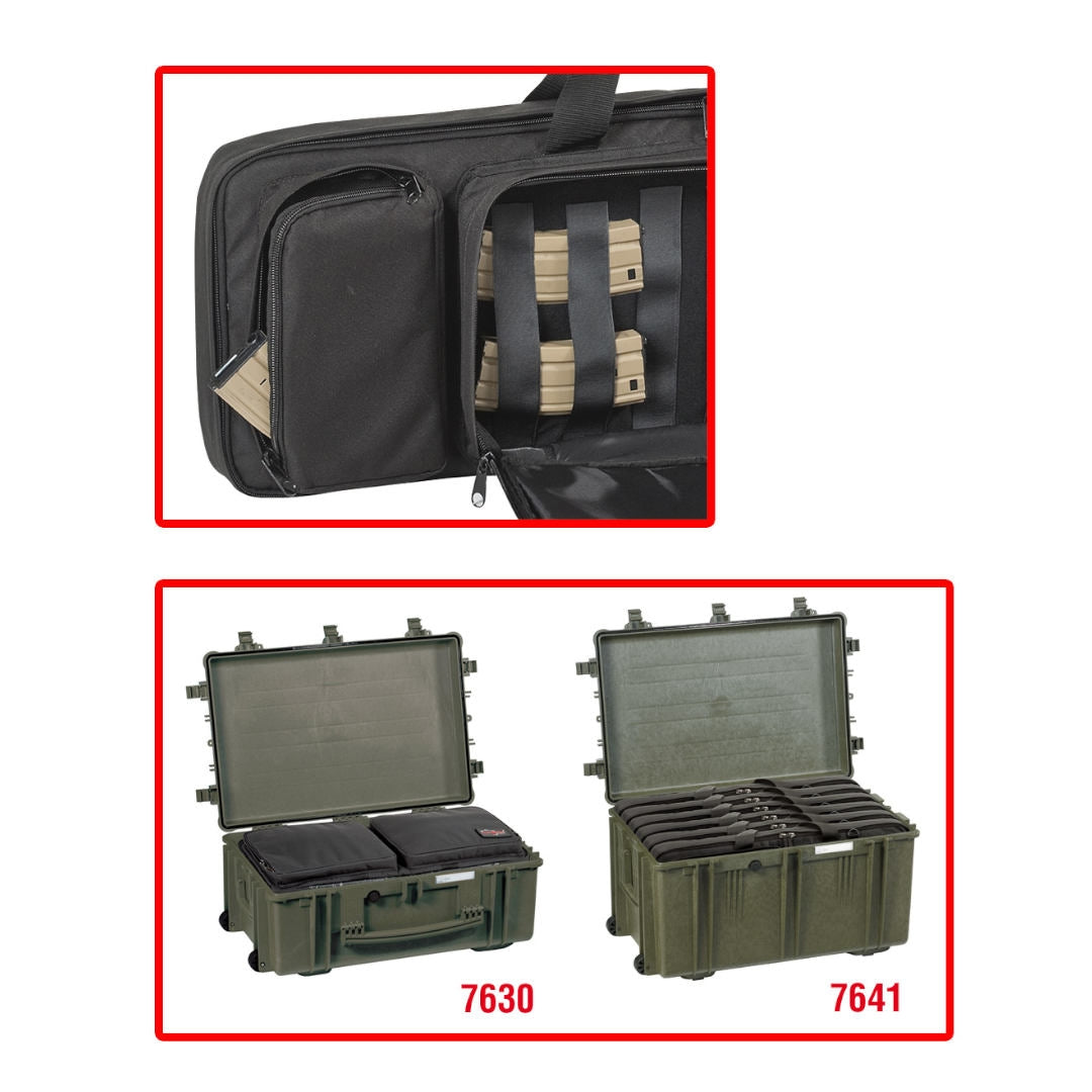 Housse à fusil Explorer Cases GBAG 76 rembourrée 750 x 320 x 110 mm avec bandoulière