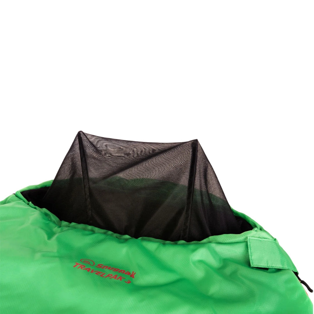 Sac de couchage Snugpak TravelPak 3 confort -3 °C moustiquaire intégrée 1,5 kg