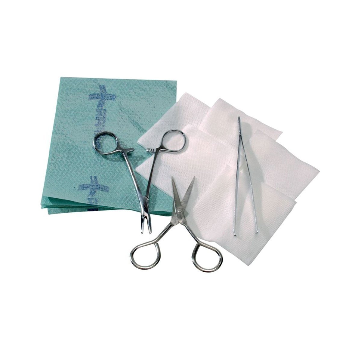 Kit de suture Ylea stérile blister quatre compartiments porte-aiguilles et ciseaux